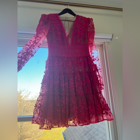 Bronx and Banco Megan Fuchsia Mini Dress - Picture 5 of 6